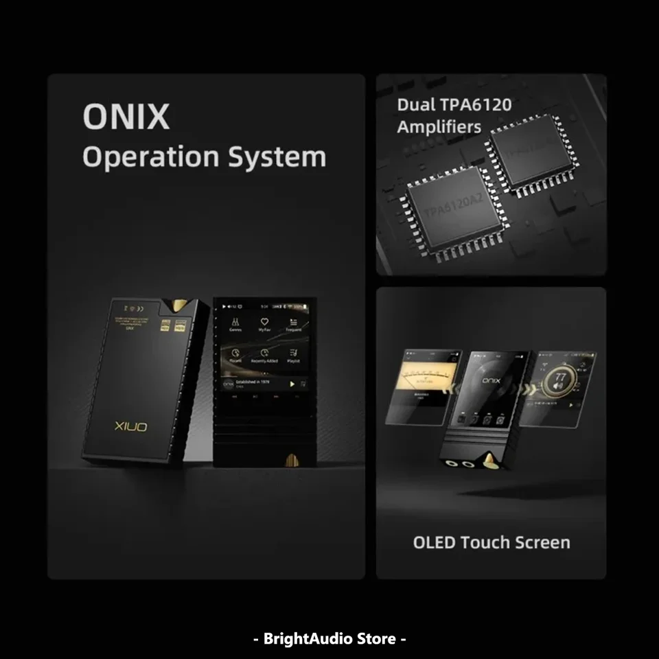 Onix-overtureポータブルミュージックプレーヤー、mp3、dac、amp