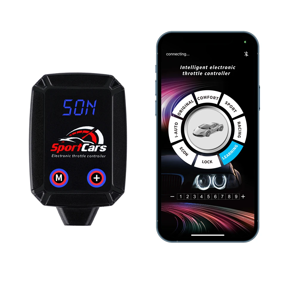 지프 랭글러 JL 지프 레니게이드 나침반 체로키 앱 + 디스플레이 스크린 듀얼 컨트롤 지능형 전자 스로틀 컨트롤러