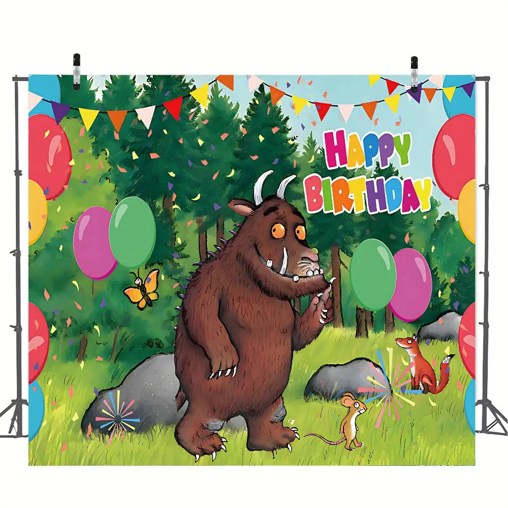 Der Gruffalo-Dekoration, Hintergrund, Fotografie, Party, Schlafzimmer, Wohnzimmer, Dekoration, Schießen, Hintergrund, Stoff, Wandteppich, Flagge – Detail 11