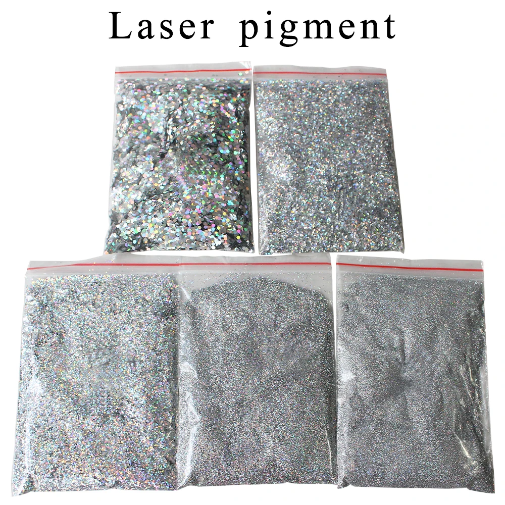 

Laser Pigment Glitter Powder Shining Paint Rainbow Powder 50g for Nail Decorations Manicure Arts Crafts Chrome Pigment Silver