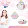 33cm Rainbow Penguin Throw Pillow Cute Plush Colorful Sloth Pillow Stuffed Animals Sleeping Soft Doll Toys Gifts for Girls 4