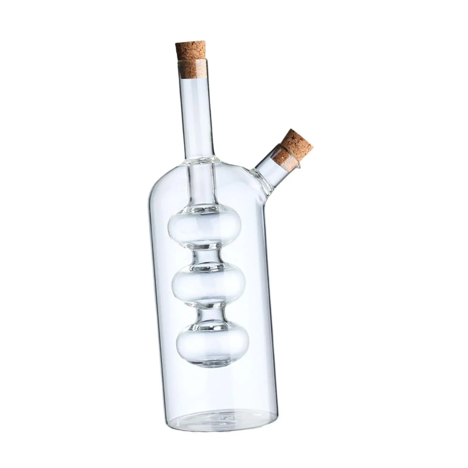 Oil and Vinegar Dispenser Glass, 2 in 1 Oil and Vinegar Bottle, Cruet Bottle 3