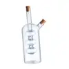 Oil and Vinegar Dispenser Glass, 2 in 1 Oil and Vinegar Bottle, Cruet Bottle 3