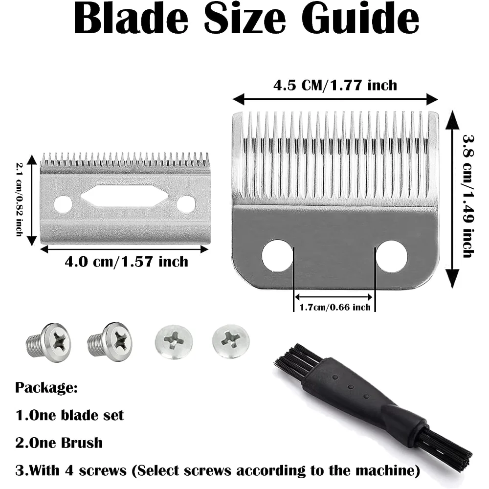 Razor Blade Replacement Precision 2 Holes Adjustable Hair Trimmer Parts Blades Compatible with Wahl 5 Star Series Cordless Clipper for Barber