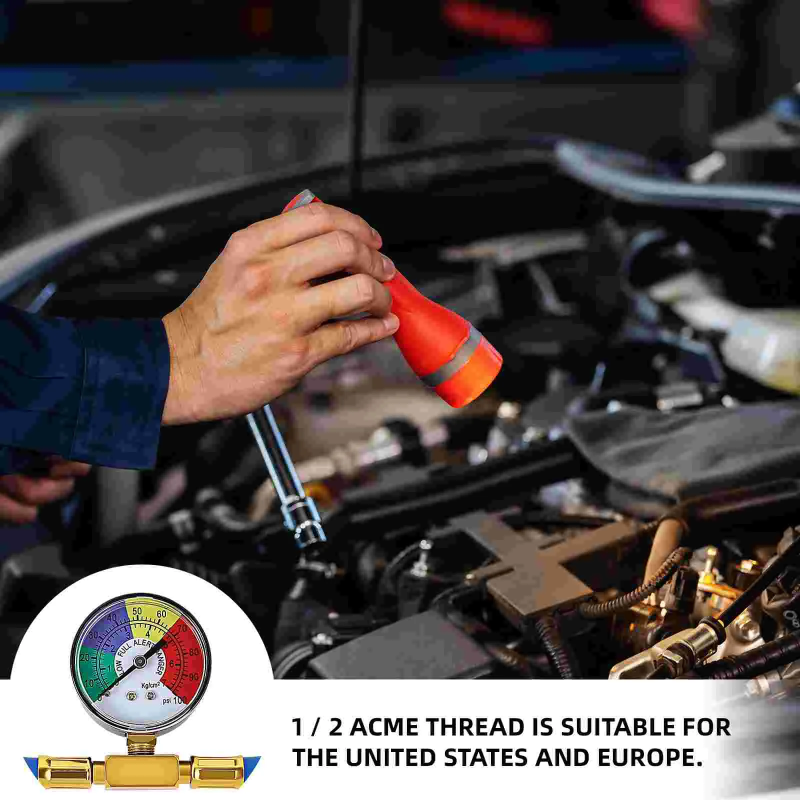 Refrigerant Recharge Ac Air Gauges For Hose R134A 134A Car Conditioning Air Conditioning Con Refill Gauges R12 Gas Charging