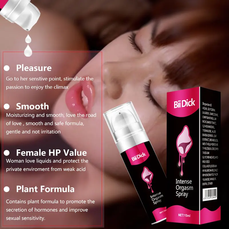 Female Orgasm Gel Women Fast Orgasm Gel Libido Enhancer Sex Spray Vagina Stimulant Intense Drop Exciter Strong Enhance Climax Vaginal Tight Oils