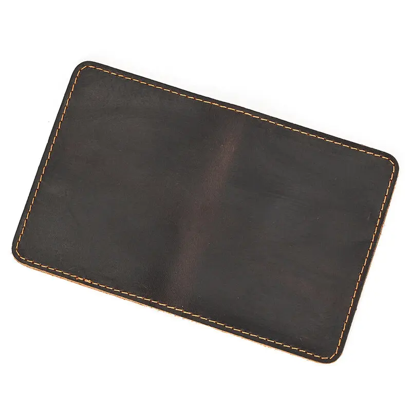 Retro Simplicity Cardbag Mens Credit Card Holder Handmade Short Ultra Thin Slim Portable Crazy Horse Leather ID Cover Pouch wallet card holder,card holder,credit card holder,card wallet,id card holder,id card case,wallet card bag,business card holder