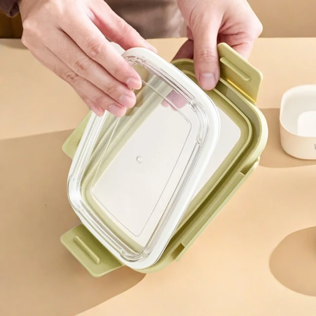 Bento box de acero inoxidable con divisiones WORTHBUY: 304 Portable | Emoape