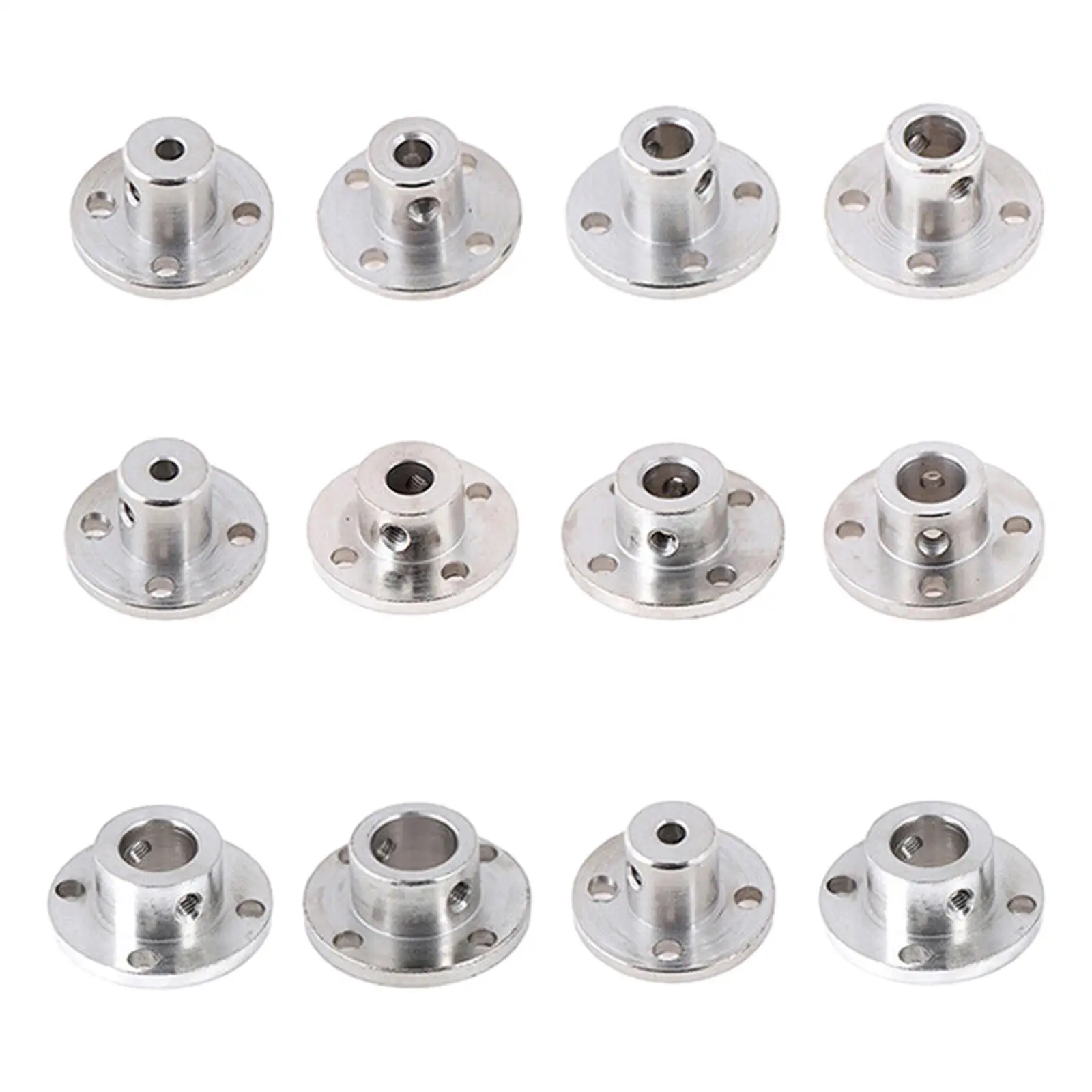 Rigid Flange Coupling Shaft Coupler Shaft Connector Rigid Shaft Coupler Flange Coupling Flange Shaft Coupling Durable Replacement Motors High Hardness Guide Shaft Support Rigid Metal Coupler