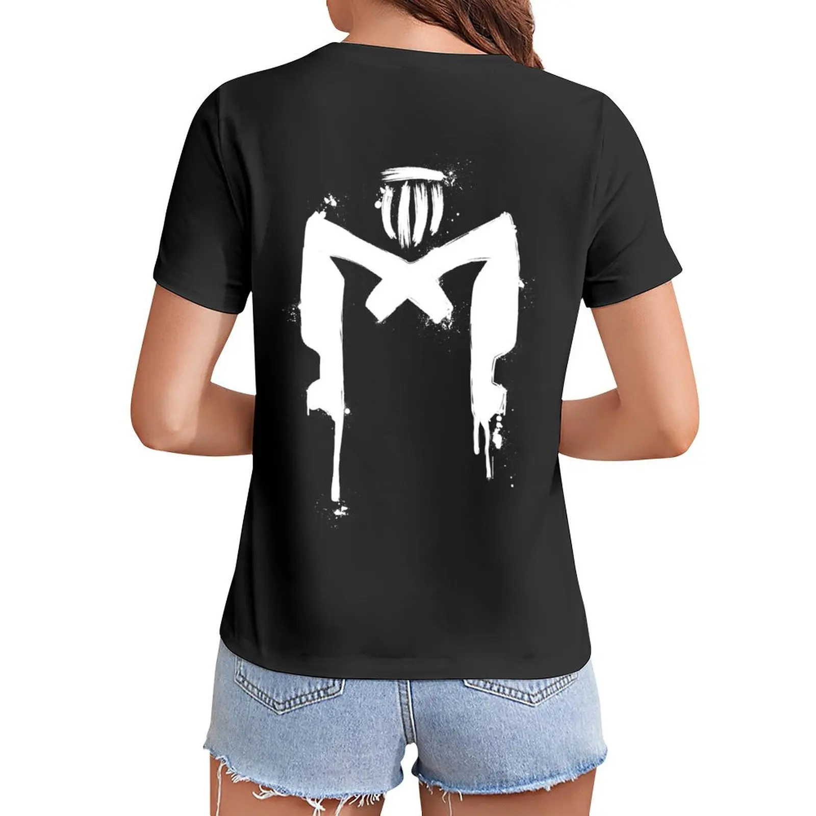 

DREDD Graffiti T-Shirt hippie clothes korean fashion vintage clothes Women t-shirts