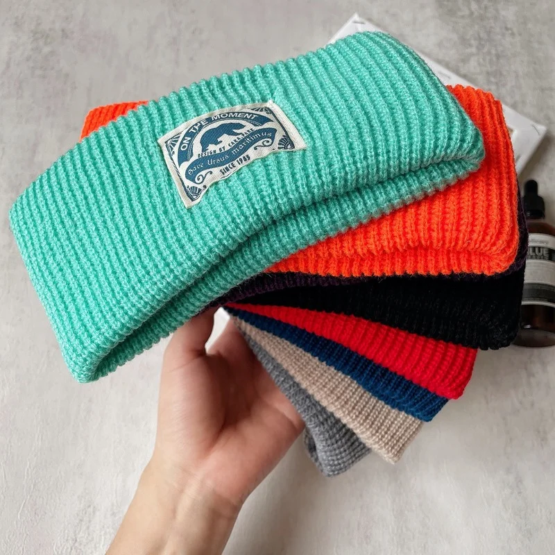 

Korean Knitted Headbands for Women Girls Warm Wool Knitting Wide-brimmed Hairbands Solid Color Sport Headwear Hair Accessories