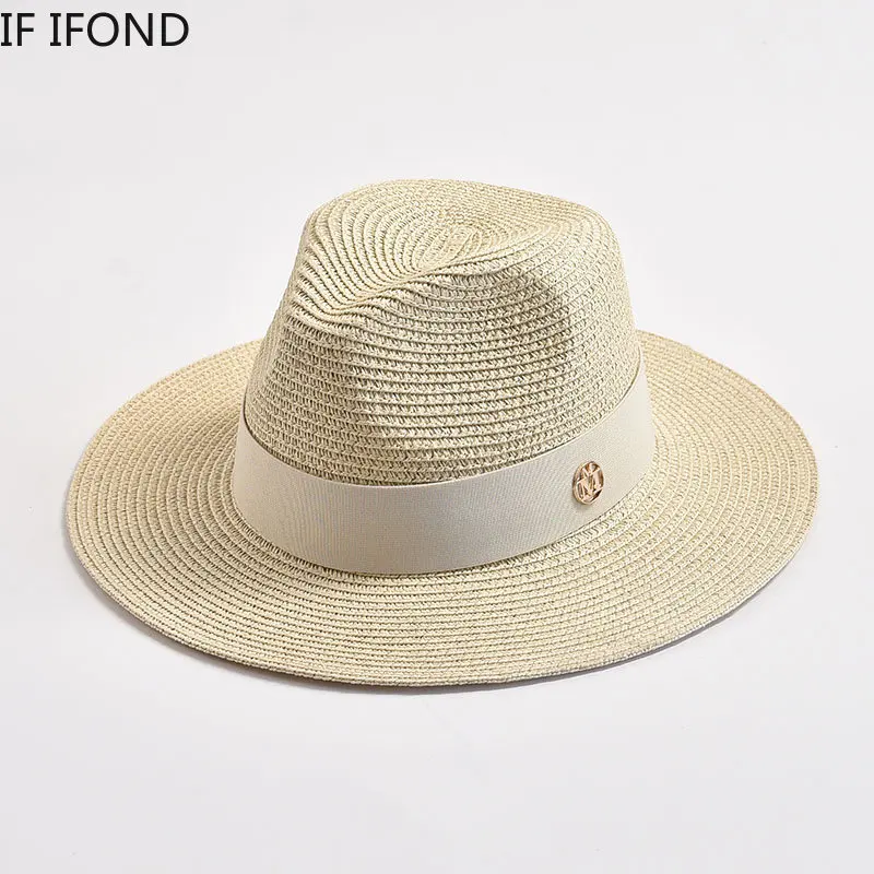 Straw Hats for Women Men Panama Travel Beach Sun Hat