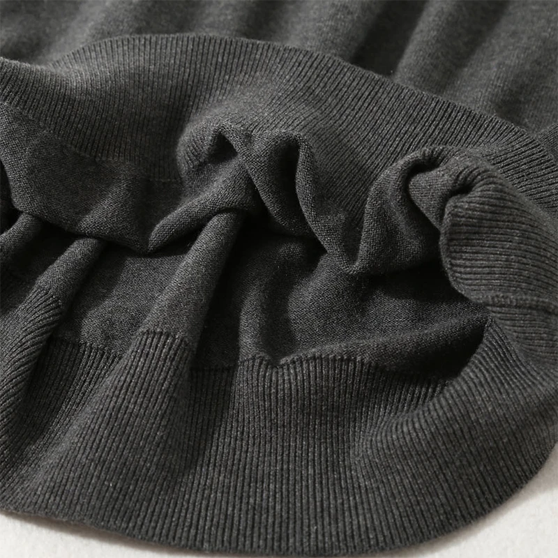 Men's 63.9% Silk 10.2% Cashmere Crew Neck everyday Long Sleeve Pullover Sweater Top Shirt LY006 6