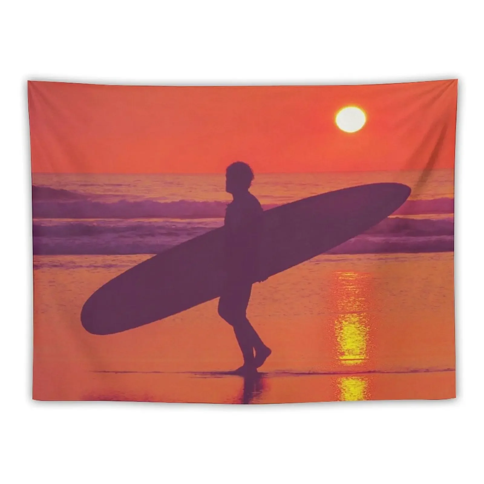 

Surfer Sunset 1.1 Tapestry Cute Decor Wall Decorations Tapestry