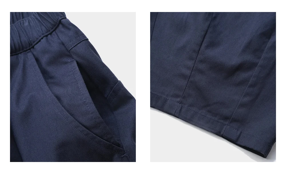 Solid Color Wide Leg Cargo Pants Mens Baggy Pleated Streetwear Elastic Waist Casual Loose Trousers Men