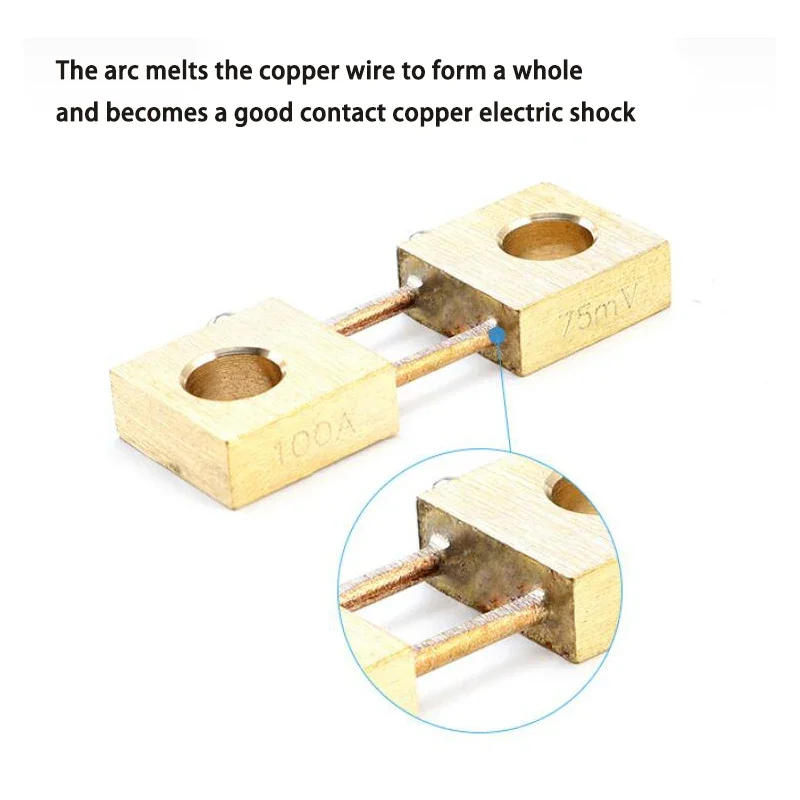 FL-19 Shunt 100A 200A 300A 400A 500A 600A-1500A 75mV Welding Machine Brass Resistor DC Shunts for Current Analogue Panel Meter metal film resistors