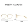 Metal Polygon Frame Resin Minus Lens Prescription Glasses With Cylinder Literary Women Men Nearsighted Glasses 0 -0.5 -1.0 To -4 2