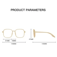 Metal Polygon Frame Resin Minus Lens Prescription Glasses With Cylinder Literary Women Men Nearsighted Glasses 0 -0.5 -1.0 To -4 2