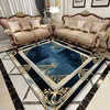 European Light Luxury Marble Carpet Living Room Decor Soft Comfortable Sofa Home Bedroom Rugs Washable Balcony Coffee Table Mat 1