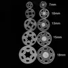 100Pcs Transparent  ABS Plastic Invisible Snap Fasteners Press Button DIY Handmade Crafts  Round Flatback Stud Sewing Accessory 6