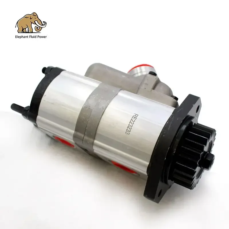 RE223233 New Hydraulic Pump Gear Pump Fits Tractors 5045 5055 5065 5075 5045D 5055D, 5055E, 5075E, 5065E, 5204