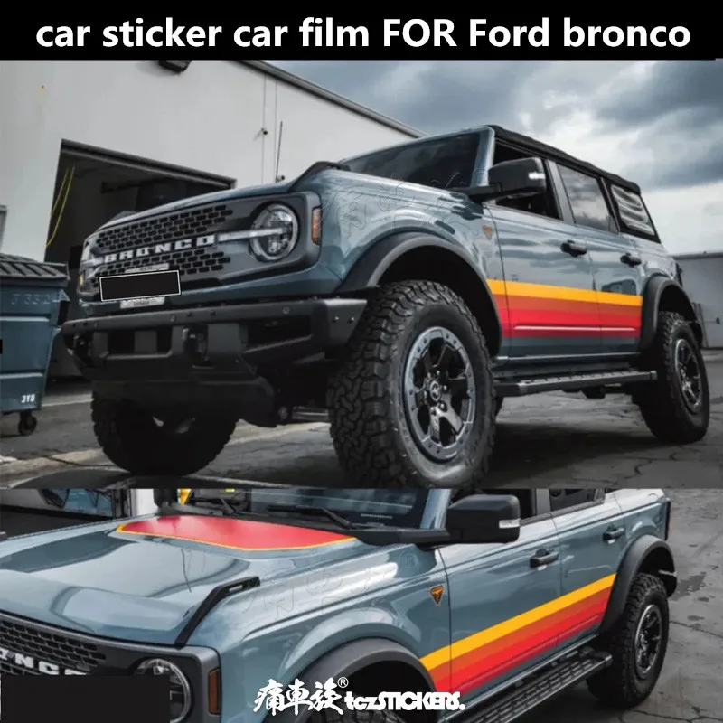 

New car stickers Vinyl car film FOR Ford bronco special appearance modified off-road sports decals