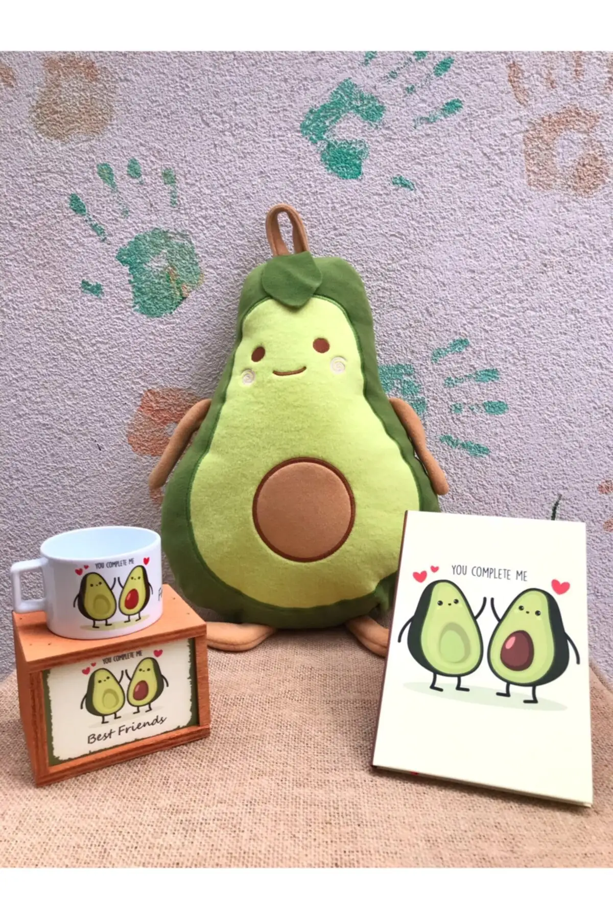 2021 New Fashion Avocado Concept Pillow Cup Cup Set Souvenir Avocado 4Pcs Set Train Stylish Gift Decorative Product