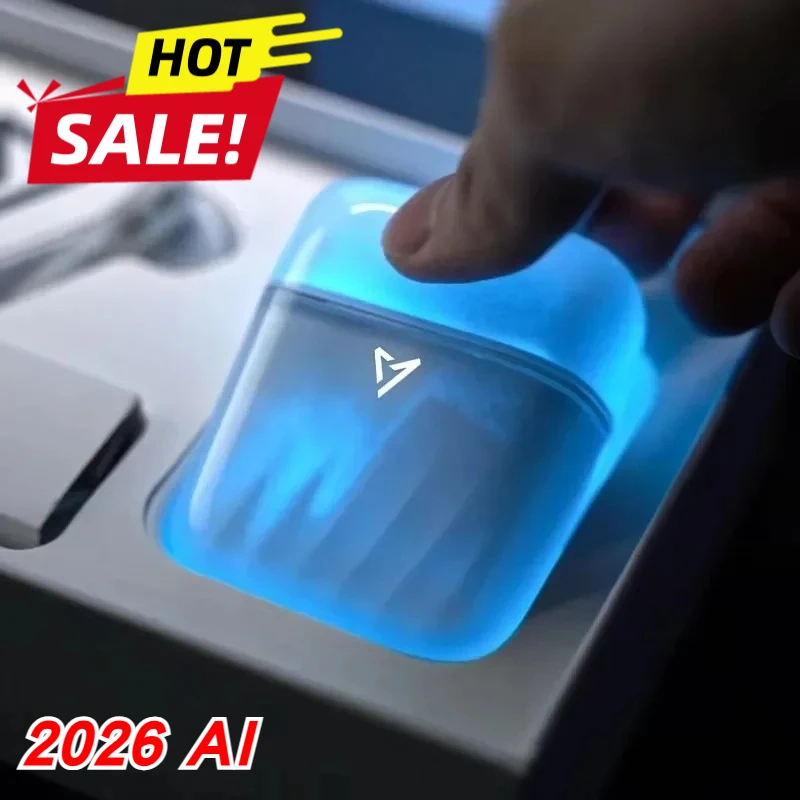 Bluetooth Earbuds Low Delay Glowing Quicksand Design Wireless Headset ENC Noise Reduction Glow in The Dark for Gaming Music