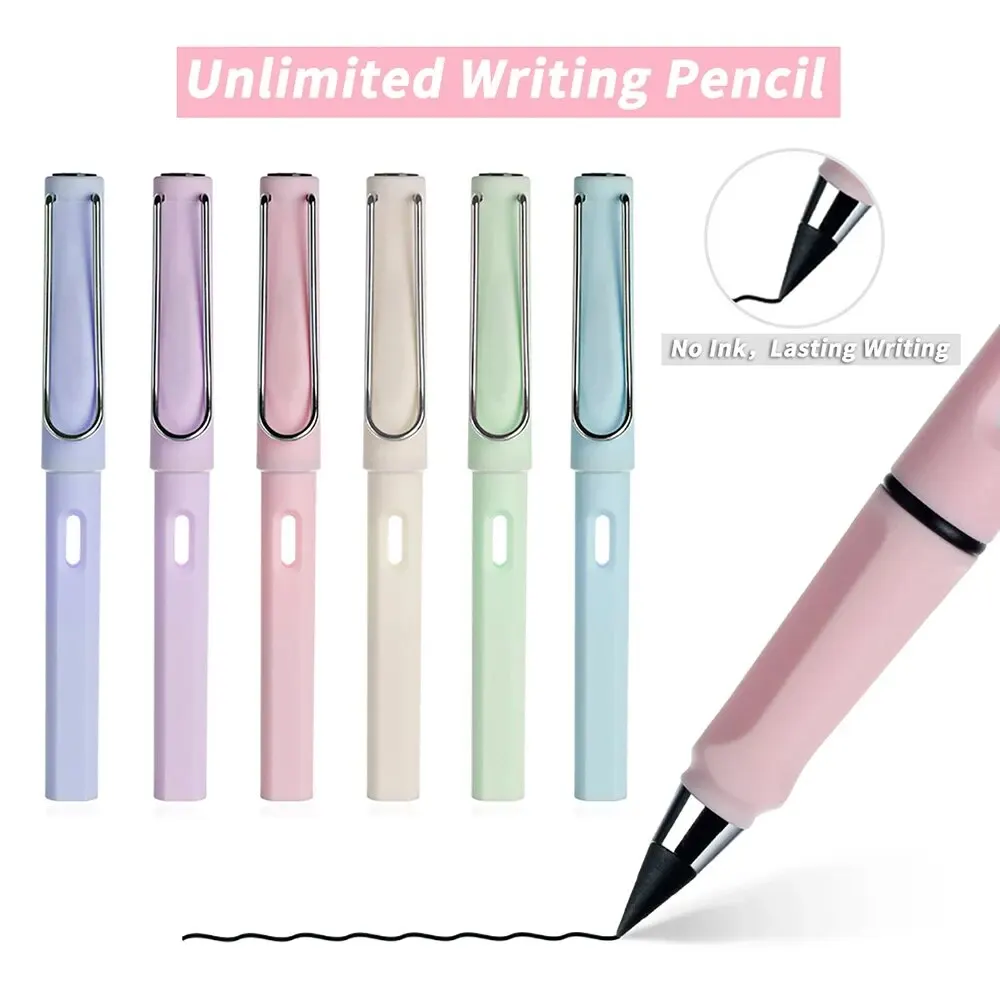 Writing Stationery Drawing Pencils 1Pc Eternal Pencil Unlimited Writing No Ink Pen Pencils Writing Art Sketch School Supplies