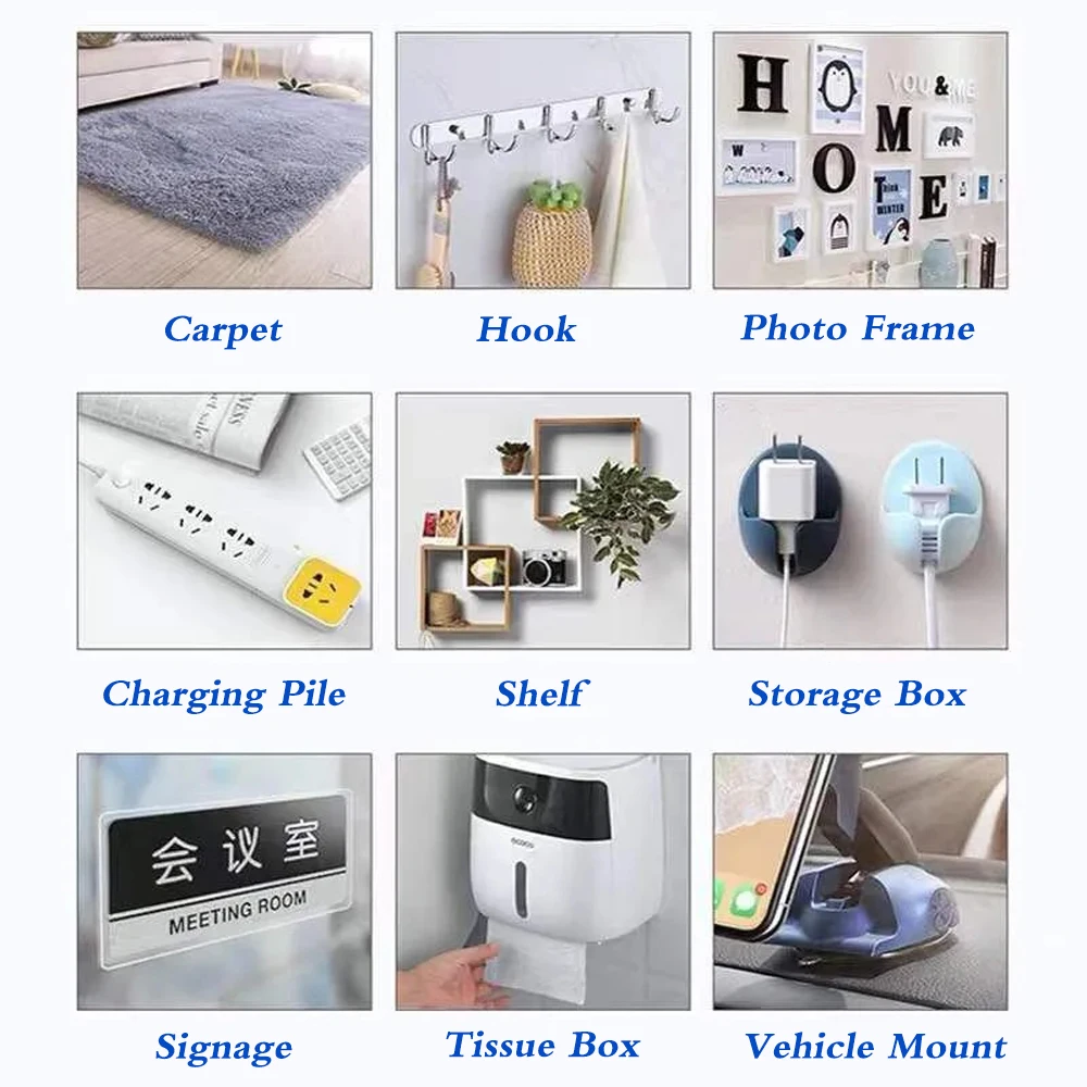 Multi-Width Transparent Waterproof Reusable Nano Tape - Strong Adhesive for Home and Auto Applications