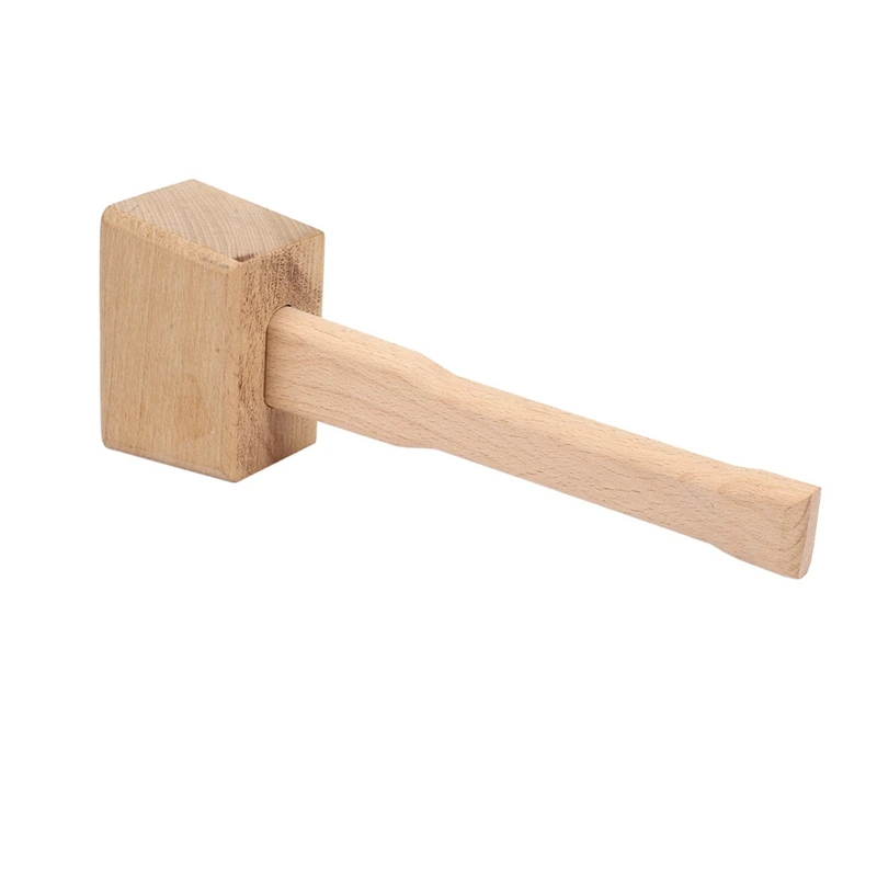 

4Pcs 250Mm Beech Solid Carpenter Wood Wooden Mallet Hammer Handle Woodworking Tool