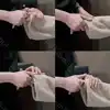 Love Filling Blank FayeYoko  Faye Supaporn Same Ring Fashion Trend Stainless Steel Simple Roman Digital Titanium Steel Ring 3