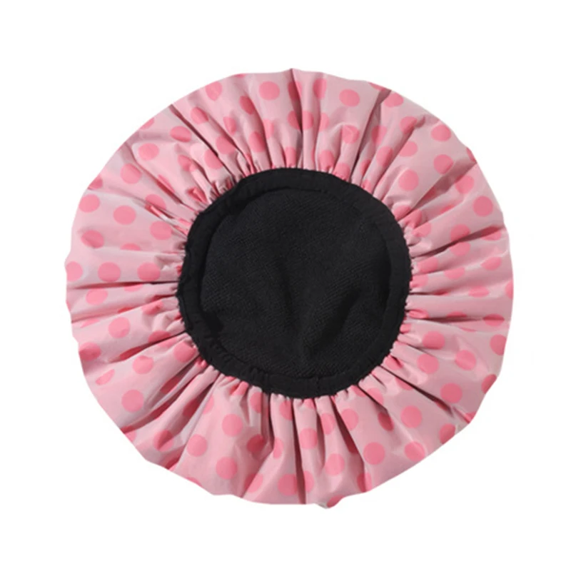 Gorro de ducha para mujer y niña. Gorro impermeable de doble capa  reutilizable, 2 uds., gorro de ducha de Peva de satén Floral, gorros de  banda