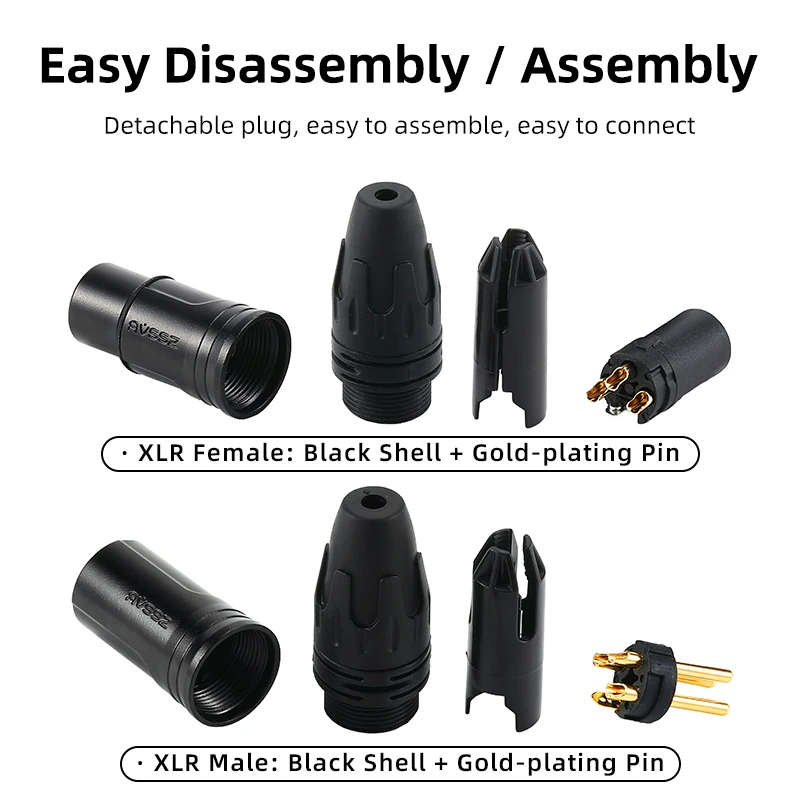 Confezione Da 20 XLR Maschio Adattatore A 3 Pin Italia - Foto 5