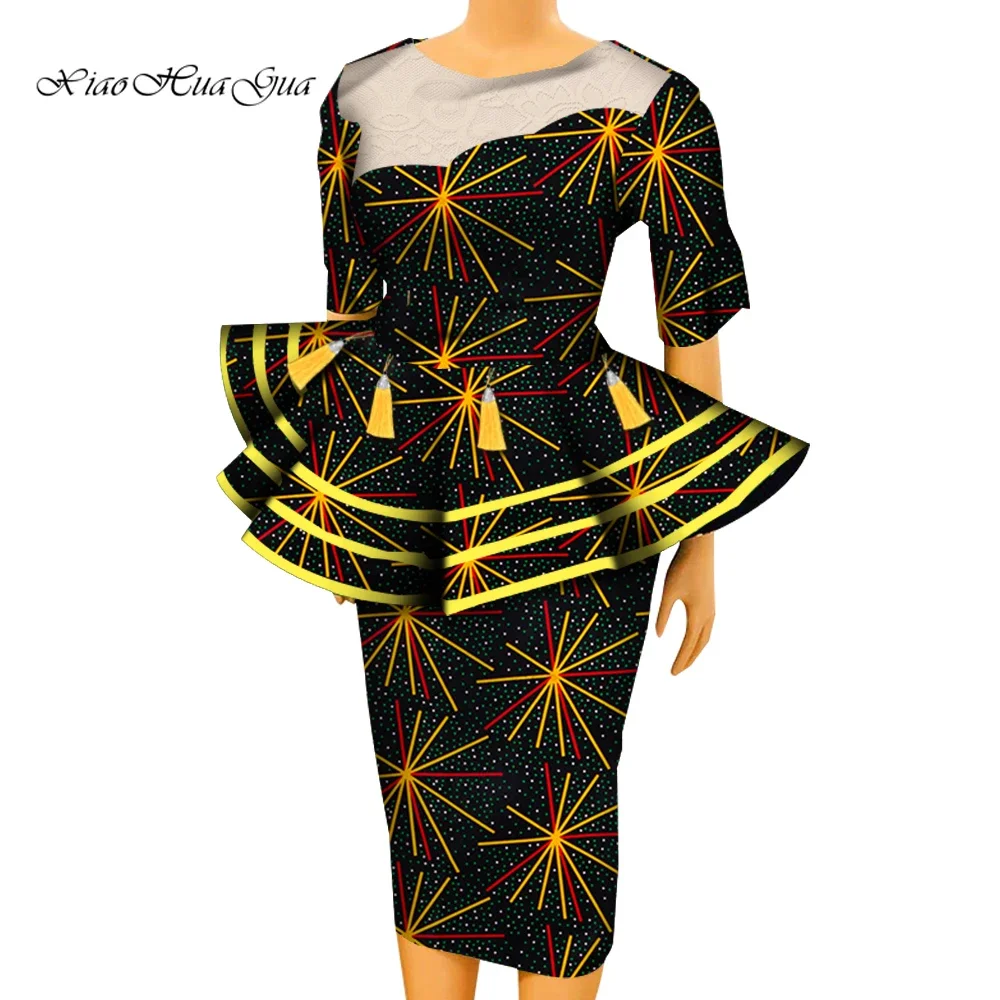 African Clothes for Women 2 Pieces Set African Outfits Plus Size Print Blouse & Skirts Bazin Riche African Women Suits WY7844 bazin riche african suit for men outfit set ankara style plus size short sleeve blouse and pants 2 piece tracksuit a2116020