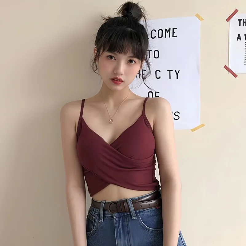 Women Lingerie Bra Crop Top Tube Top Seamless Underwear Female Crop Tops Girls Streetwear Sexy Padded Tube Bra Bandeau top Intimates