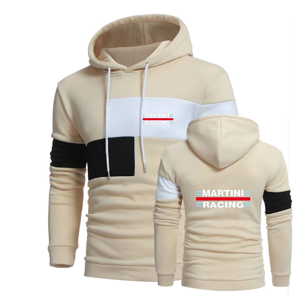 2023 New Men's Spring and Autumn Martini Racing Printed Fashion and Casual Coat Pullover Spliced Cotton High Quality Clothing To