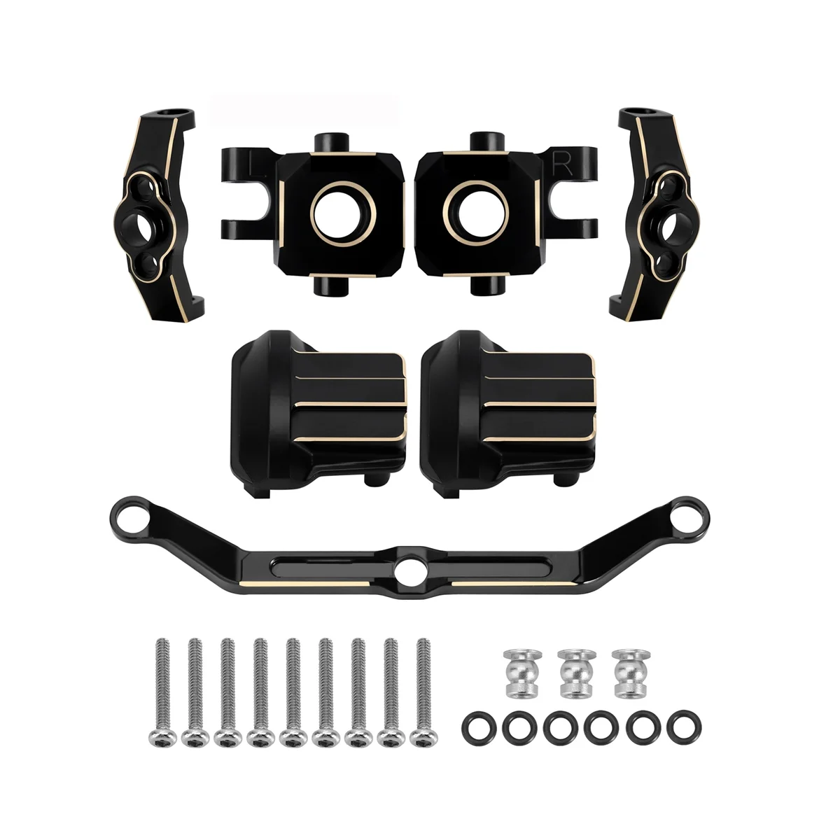 

Brass Steering Block Caster Block Axle Cover Steering Link for Traxxas TRX4M TRX-4M 1/18 RC Crawler Car Upgrade Parts