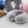 Travel Pillow Pure Memory Foam U Shaped Neck Pillow Super Lightweight Portable Headrest for Airplane Car Office Sleeping Rest 5