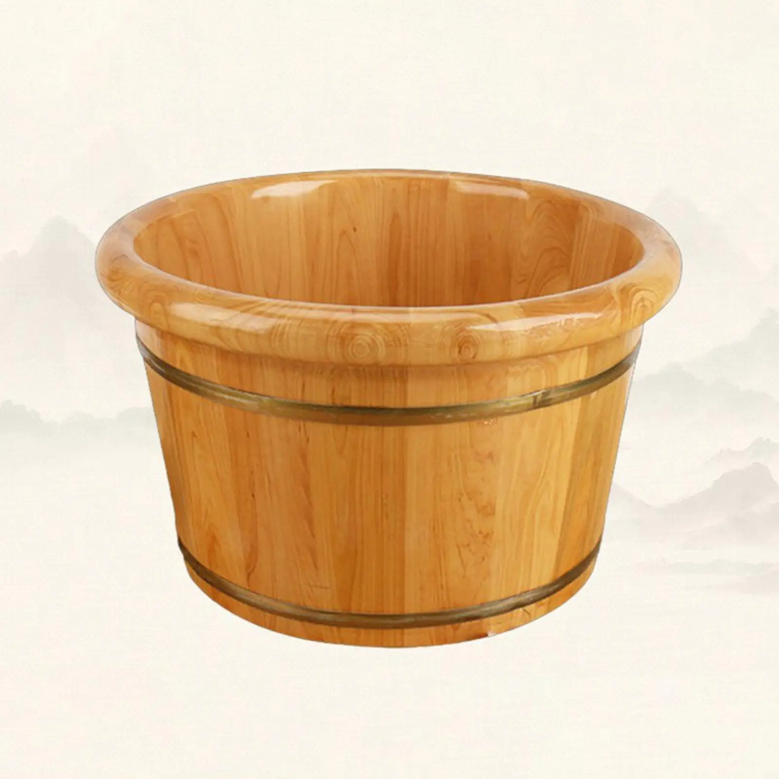 Foot Bath Barrel Wooden Foot Basin Sauna Foot Tub Thick Barrel Foot Baths Wood Foot Tub for Women Men Soaking Feet Home Bathroom