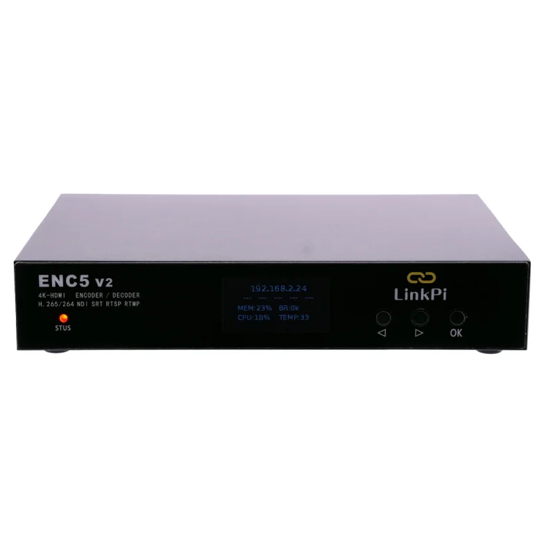 [ENC5-V2] HDMI Encoder Decoder 4K 1080P NDI HX SRT RTMP RTSP Live stream IPTV IPCam 4