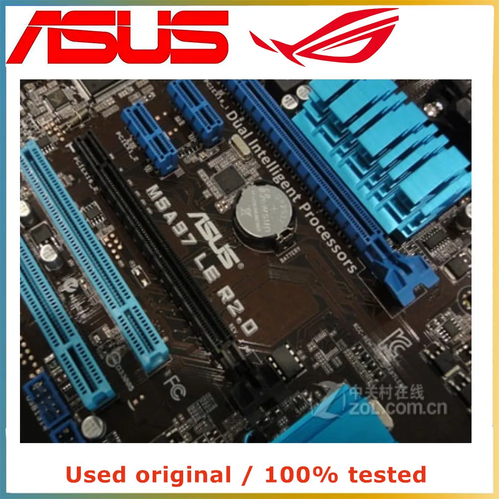 ASUS M5A97 LE R2.0 컴퓨터 마더보드, AM3 + AM3 DDR3 32G, AMD 970 데스크탑 메인보드, USB3.0 SATA III