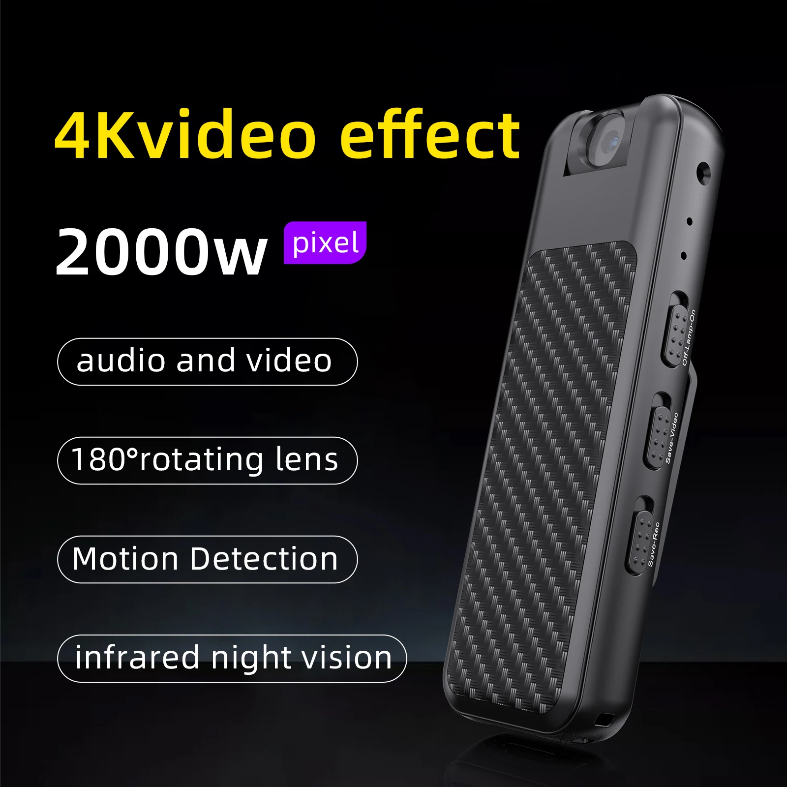 Portable pocket mini camera outdoor sports HD camera professional conference recorder 1920*1080P high definition motion camera 4