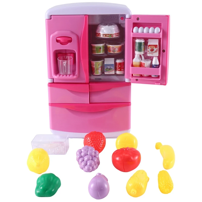 

Yh218-1 Household Simulation Refrigerator Children's Small Home Appliances Toys Boys And Girls Set Music With Lights