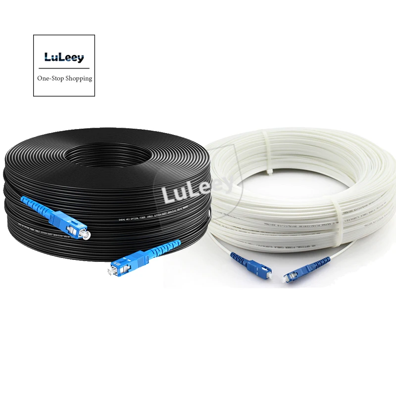 Ftth 100M Linea In Pelle Ponticello In Fibra Ottica Per Uso Domestico Sc Outdoor 1-Core 2-Wire 20 Metri Single Mode