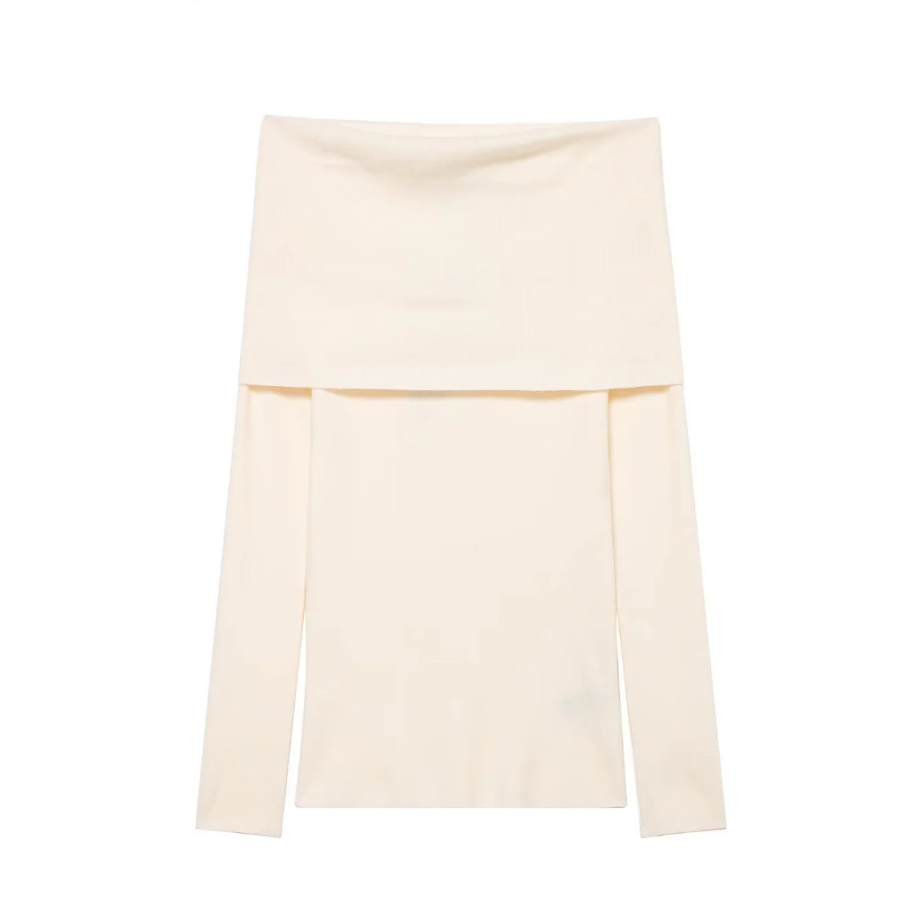 Women Fashion Spring Autumn Elegant Short Sweater Female Casual Chic Sweater Solid Off Shoulder Pullover Long Sleeve Knit Top