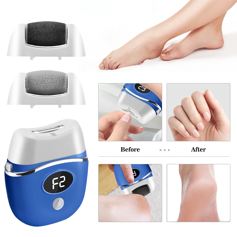 2in1 Automatic Foot Callus Remover Electric Nail Clipper Foot File Pedicure Tool Dead Skin Remover Callus Foot Grinding Trimmer