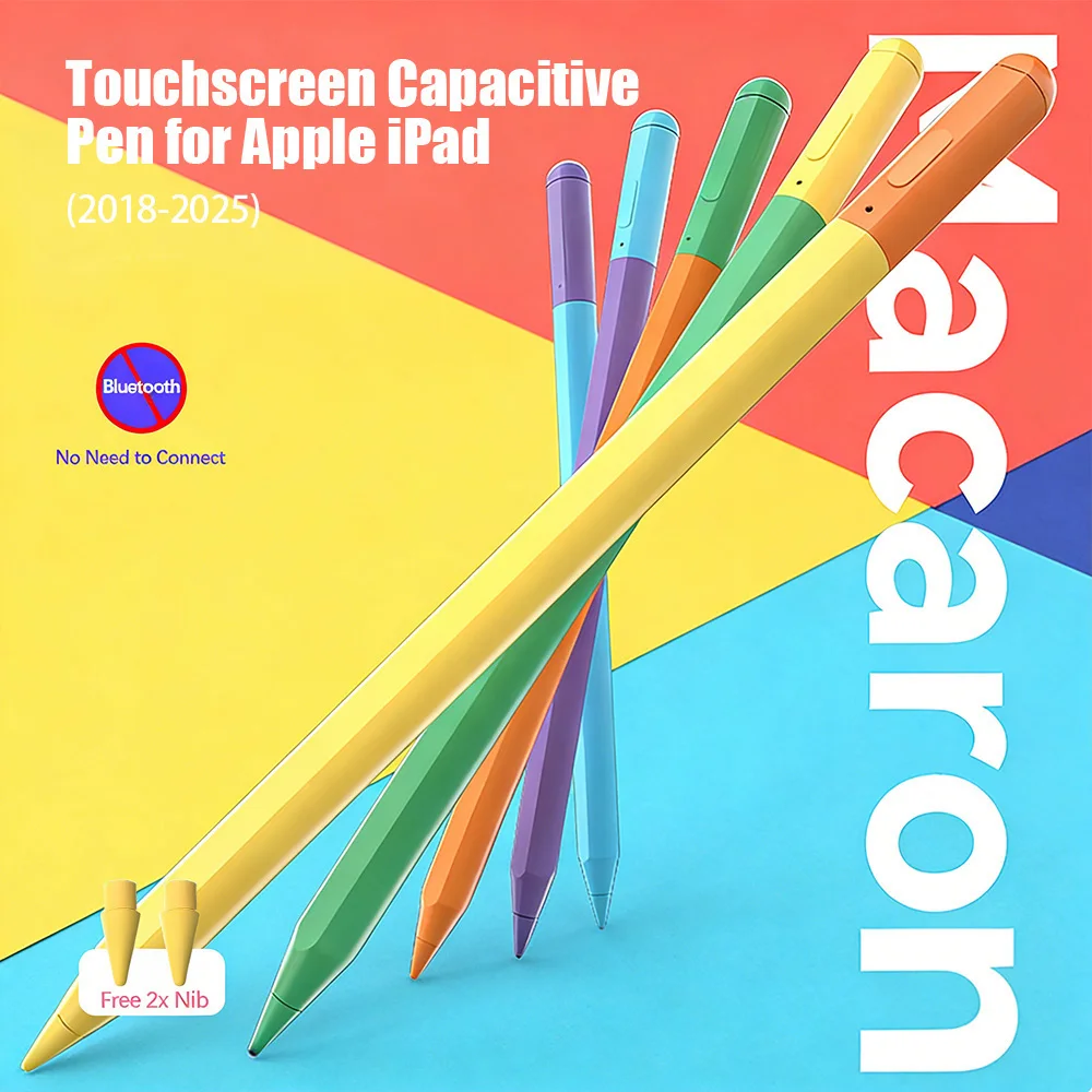 Vibrant USB-C Rechargeable Touch Stylus Pen with Apple Pencil Tip