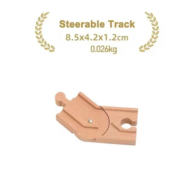 Premium Beech Wood Railway Train Track Accessories for Children’s Educational Play