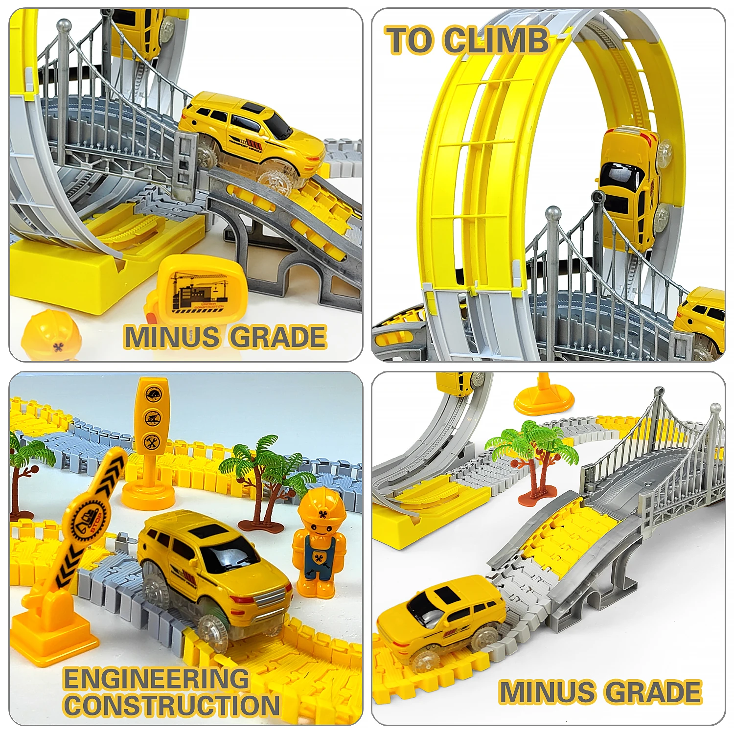 Kids Electric Track Car Set 4